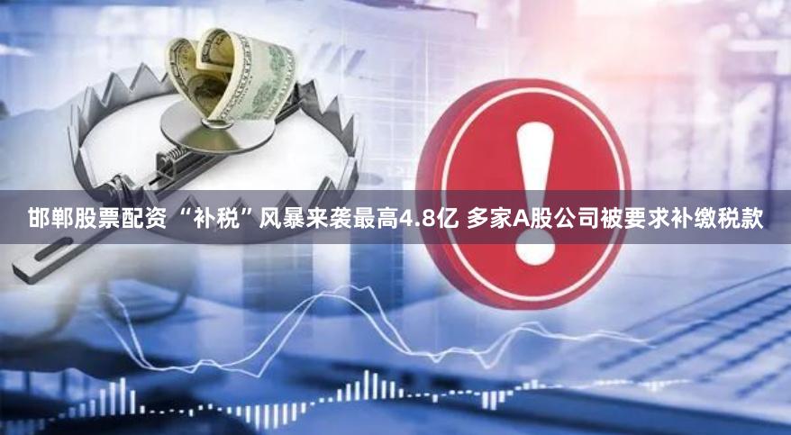 邯郸股票配资 “补税”风暴来袭最高4.8亿 多家A股公司被要求补缴税款